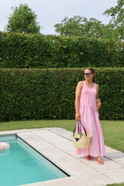 Louise maxi jurk roze