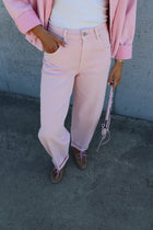 Ophélie balloon jeans roze