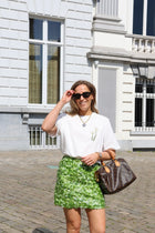 Isa T-shirt met palmbomen wit