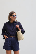 Veronica blouse marine