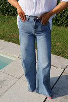 Zoé jeans met bloemendetail