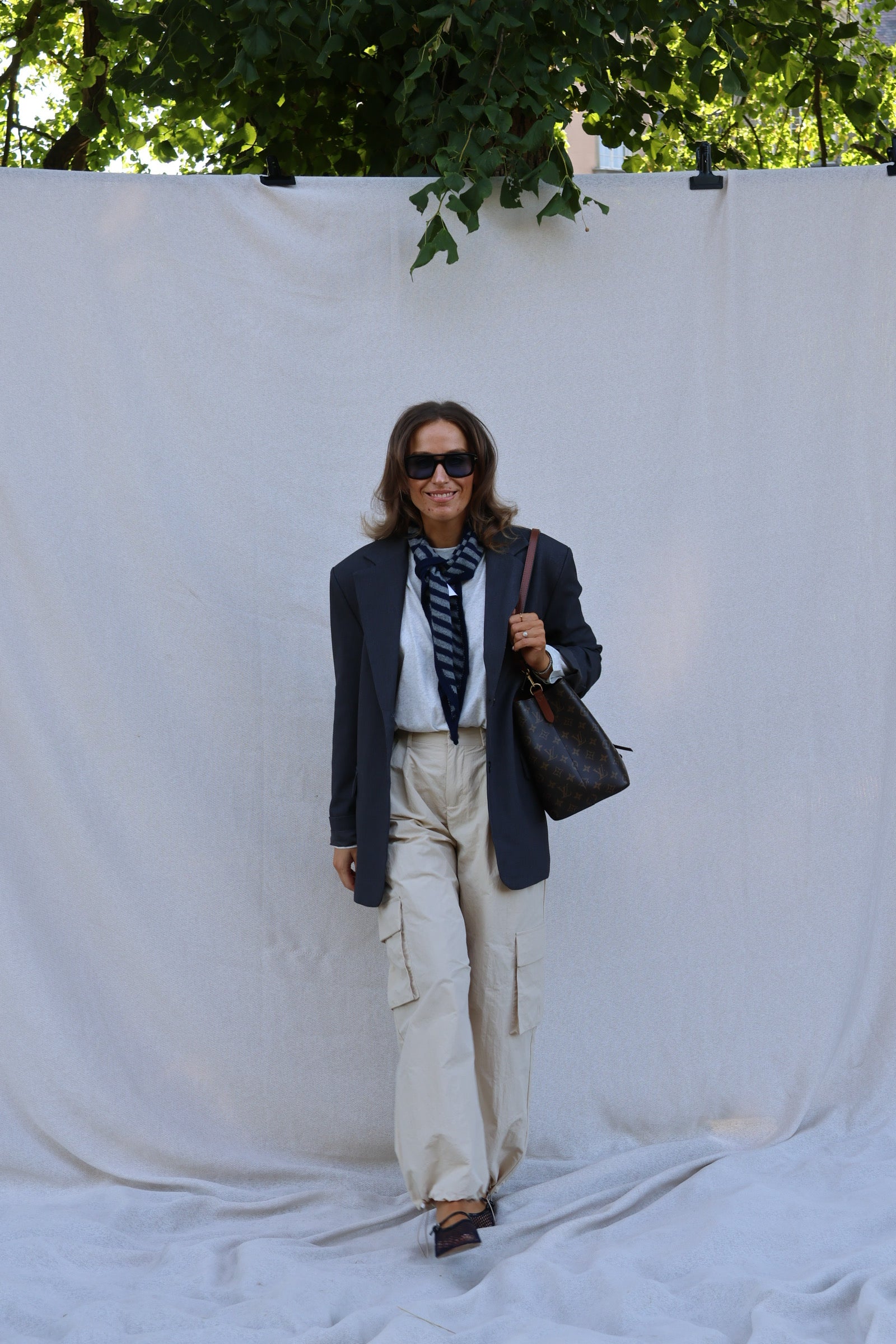 Lune blazer grijs