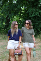 Belle T-shirt marine