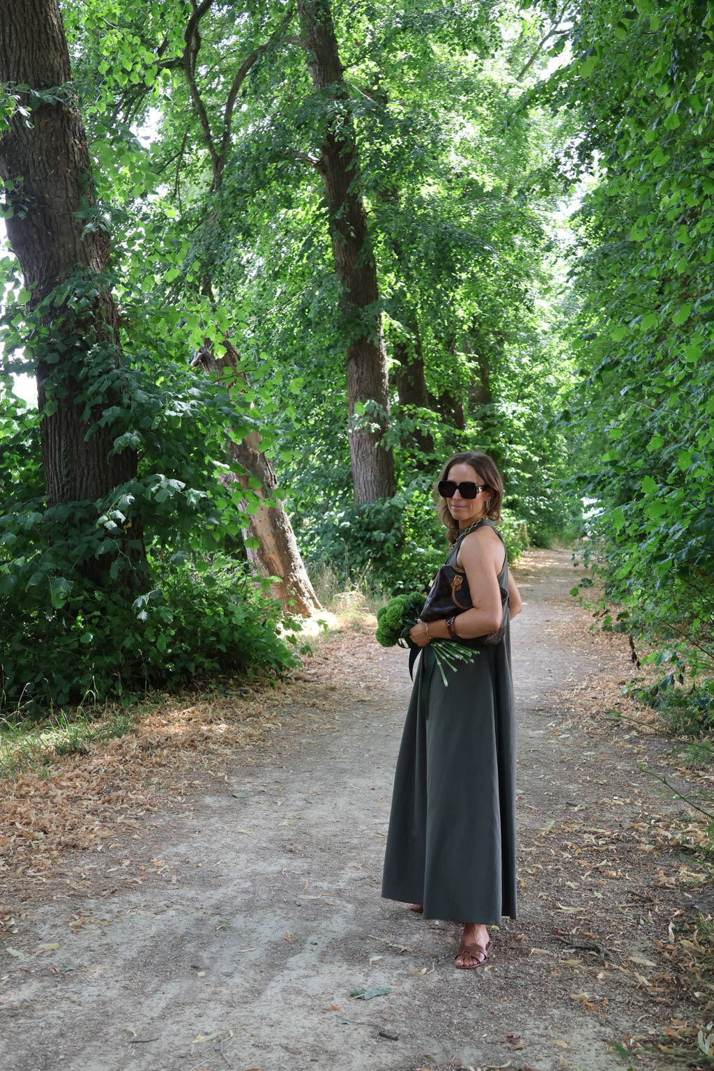 Helena maxi halterjurk kaki