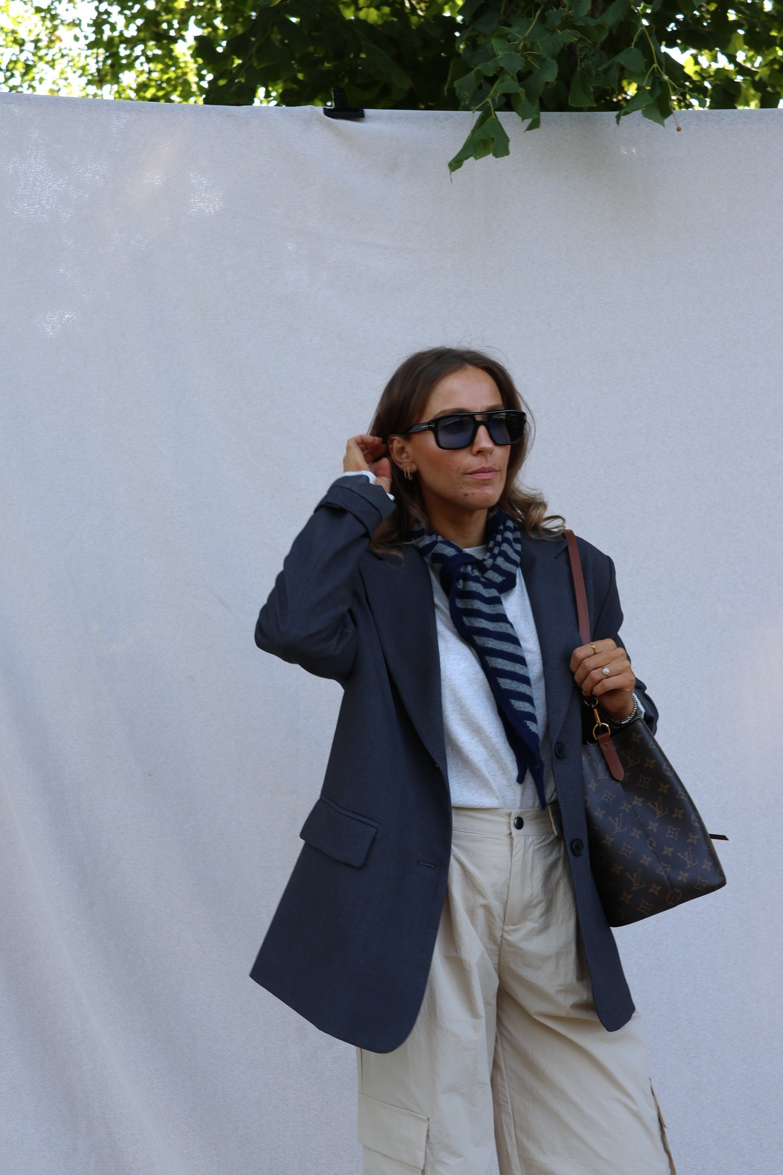 Lune blazer grijs