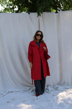 Chiara trenchcoat rood