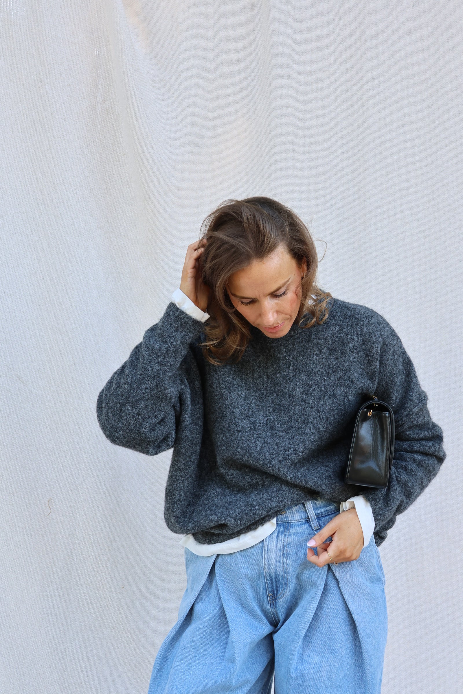 Aster longsleeve wit