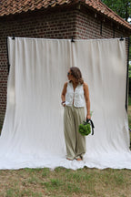 Evy pantalon met plooidetail