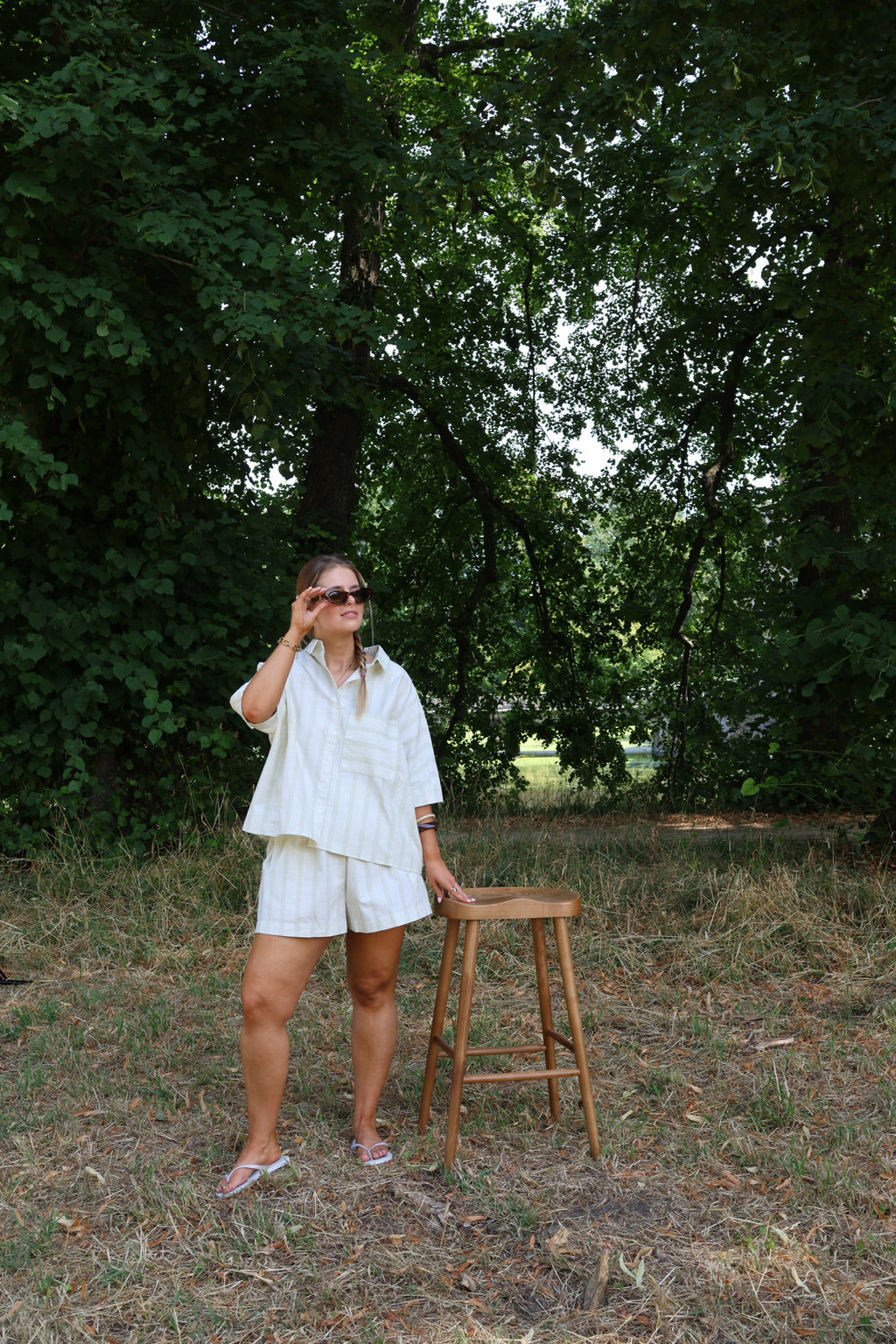 Renée gestreepte short