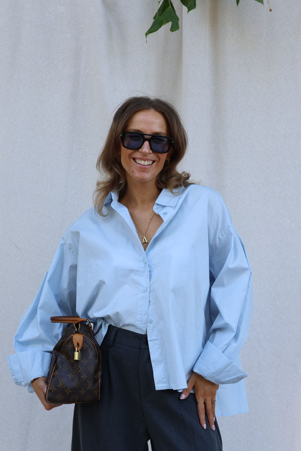 Pip hemdje met detail blauw