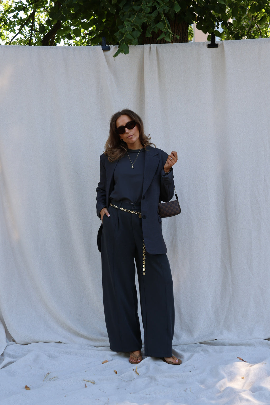 Lune blazer grijs