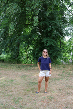 Belle T-shirt marine