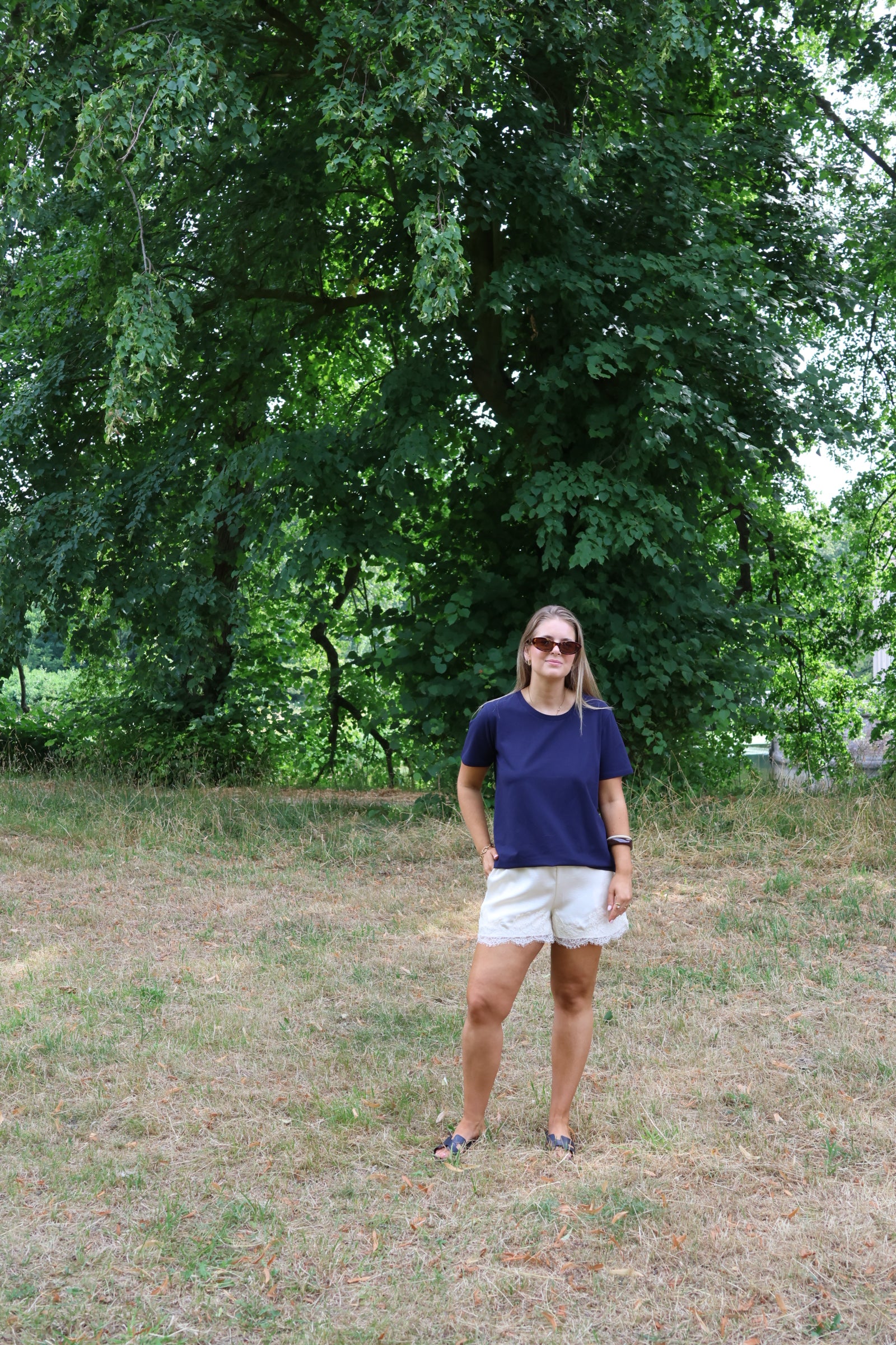 Belle T-shirt marine