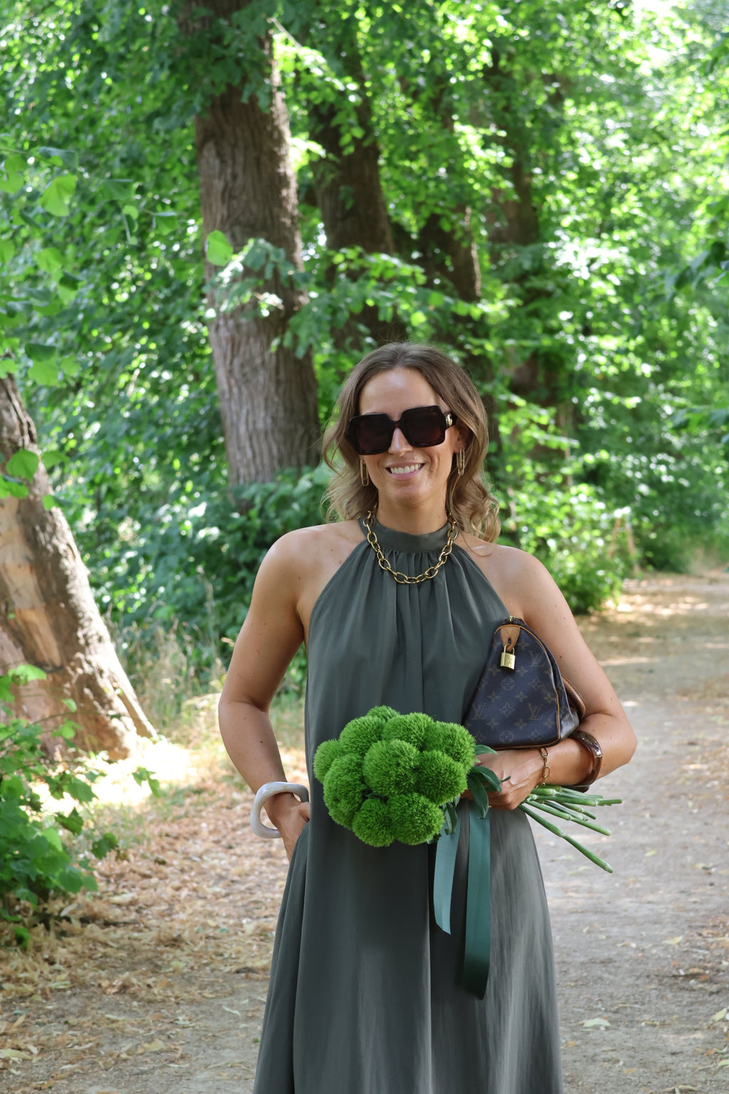 Helena maxi halterjurk kaki