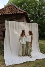 Evy pantalon met plooidetail