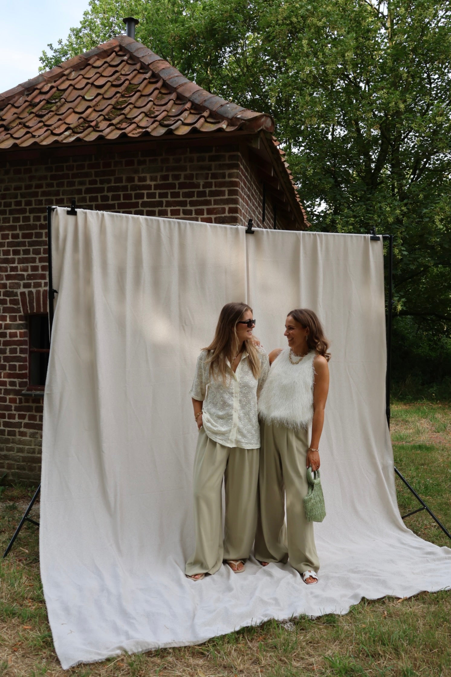 Evy pantalon met plooidetail