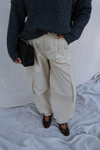 Megan cargo broek beige