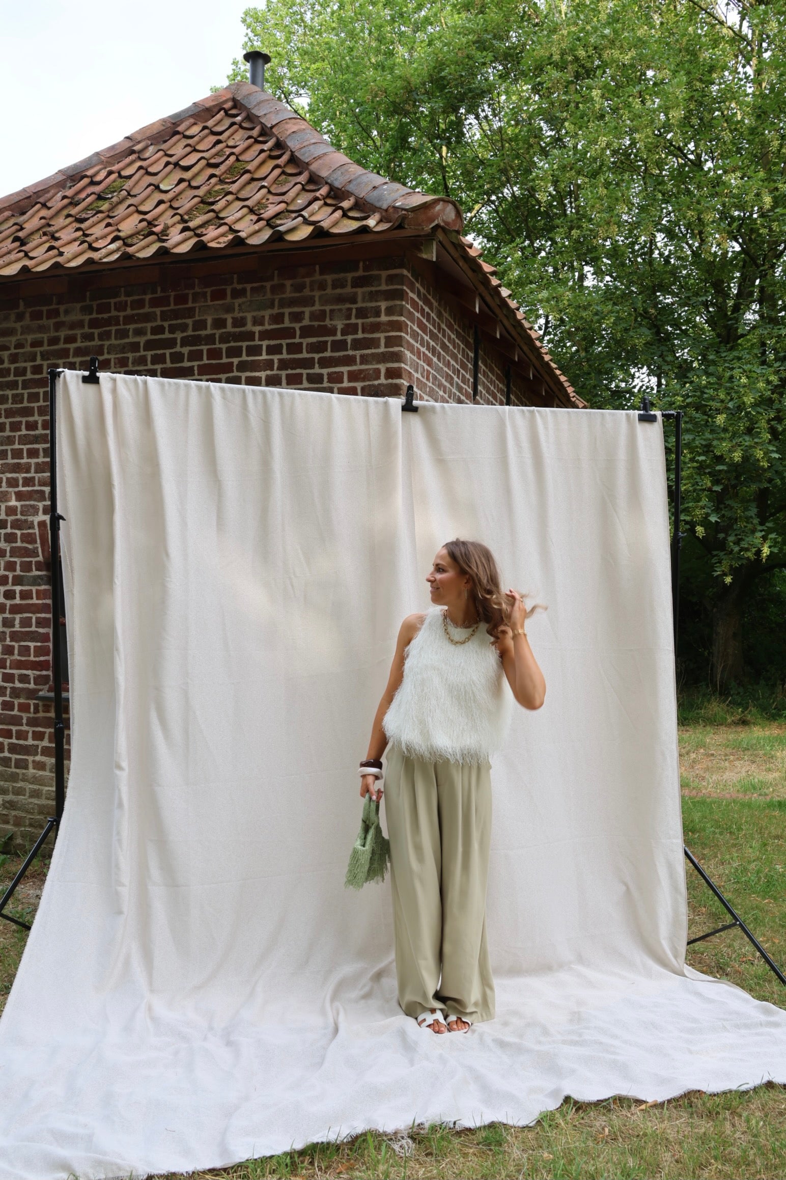 Isa fringe top créme