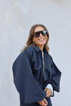Veerle cropped jasje marine