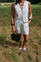 Romy broderie short wit