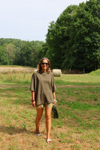 Liv lace short groen