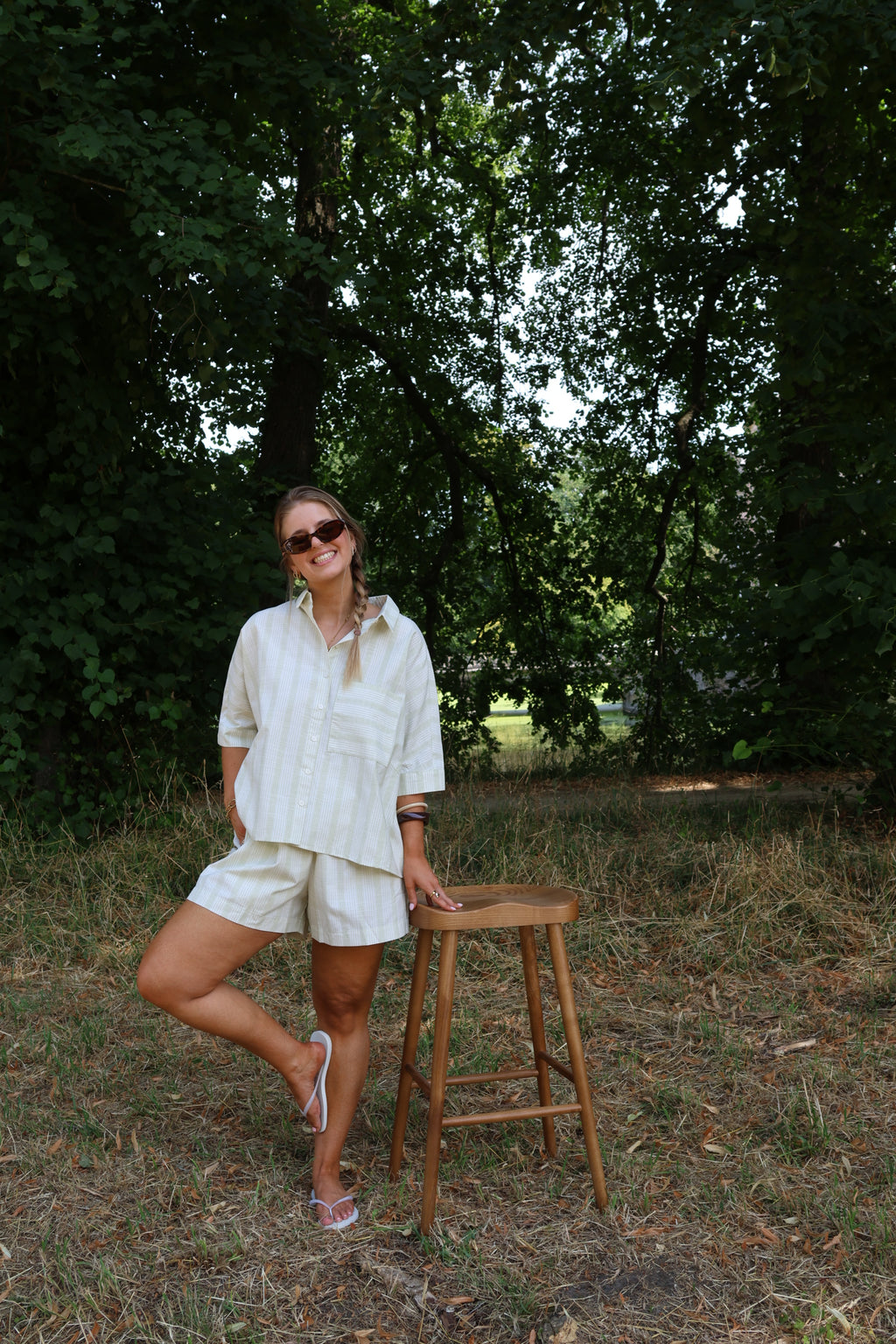 Renée gestreepte short