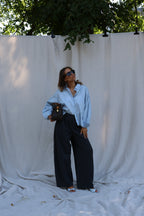 Pip hemdje met detail blauw