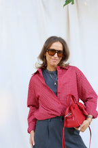 Roxanne geruit hemd rood