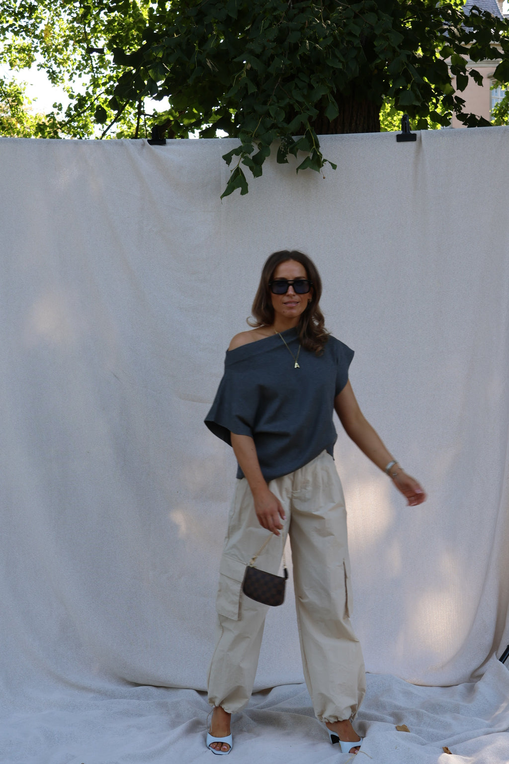 Megan cargo broek beige