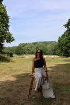 Rosie one shoulder top marine