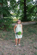 Pippa halter jurk groen
