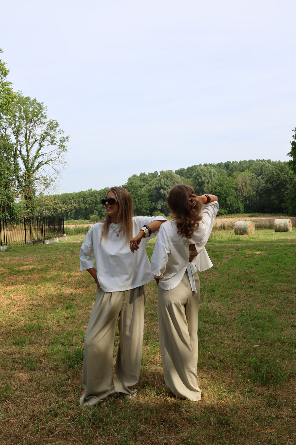 Evy pantalon met plooidetail