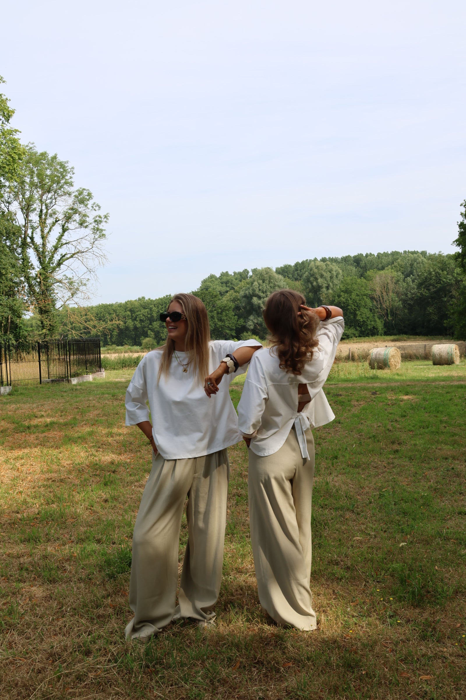 Evy pantalon met plooidetail