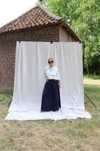 Pollie T-shirt met strik wit