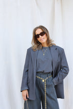Lune blazer grijs