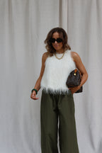 Isa fringe top créme