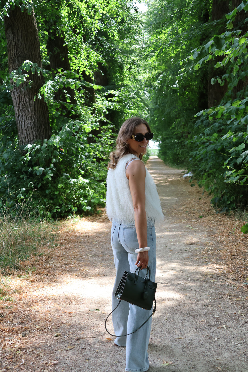 Isa fringe top créme