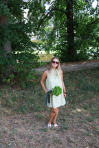 Pippa halter jurk groen