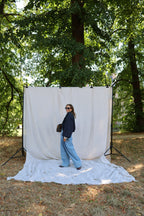 Veerle cropped jasje marine