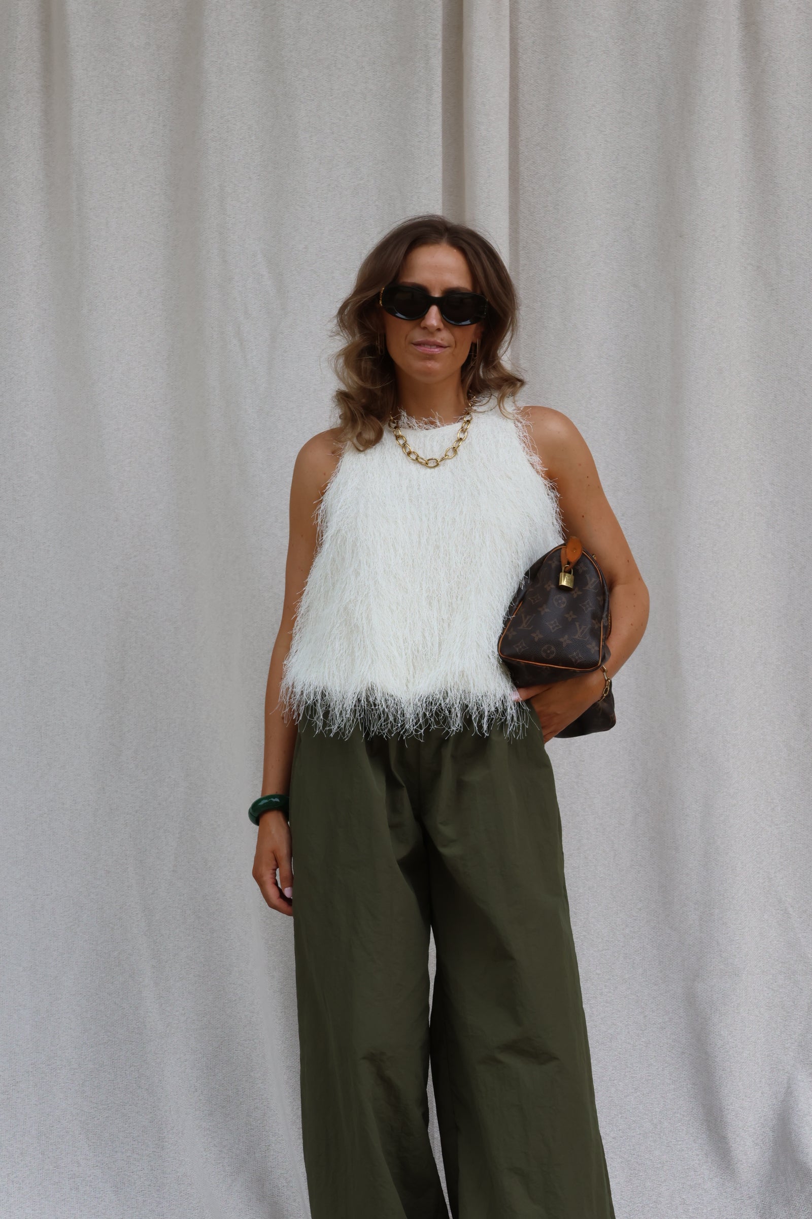 Isa fringe top créme