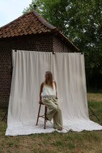 Evy pantalon met plooidetail