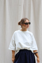 Pollie T-shirt met strik wit