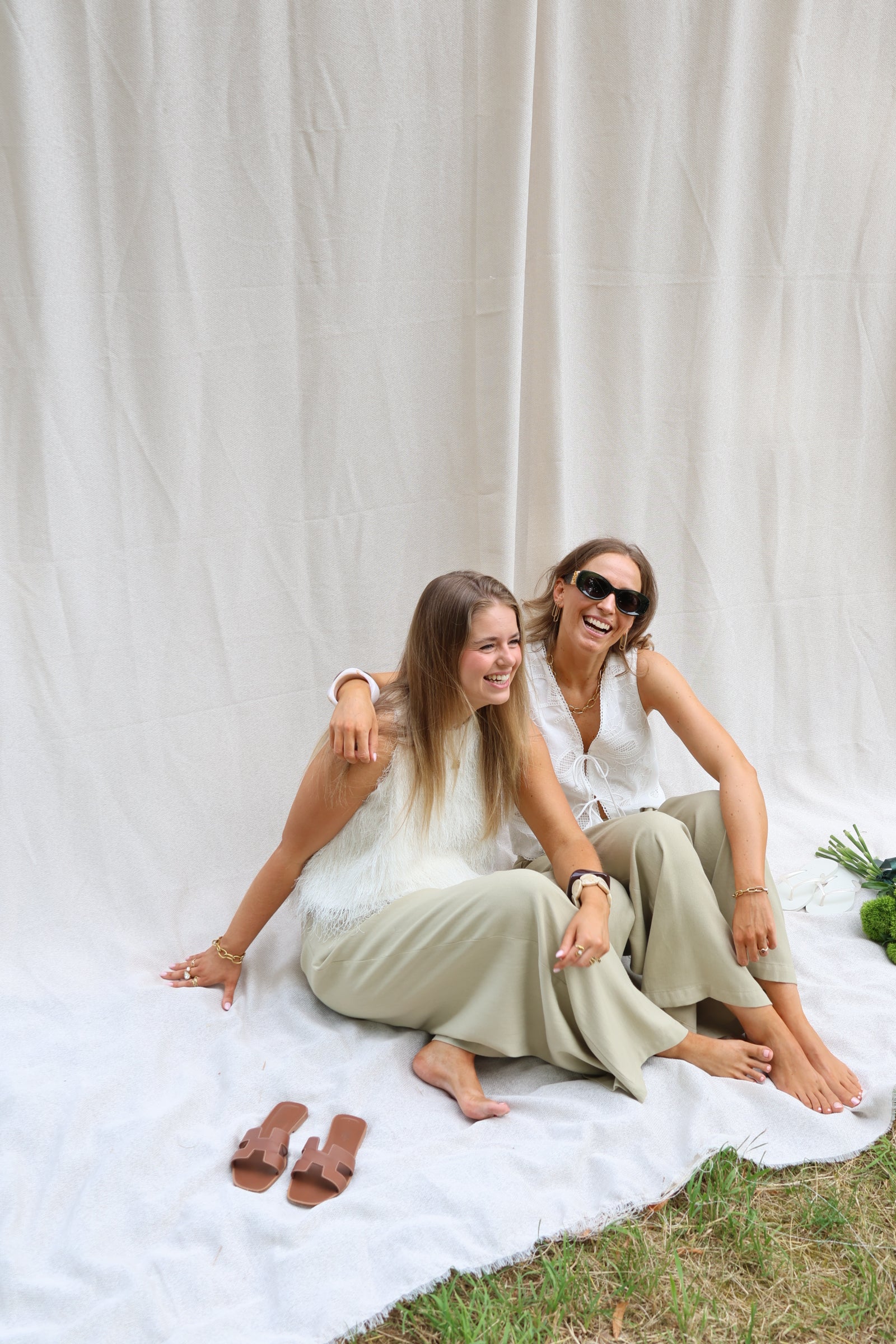 Evy pantalon met plooidetail