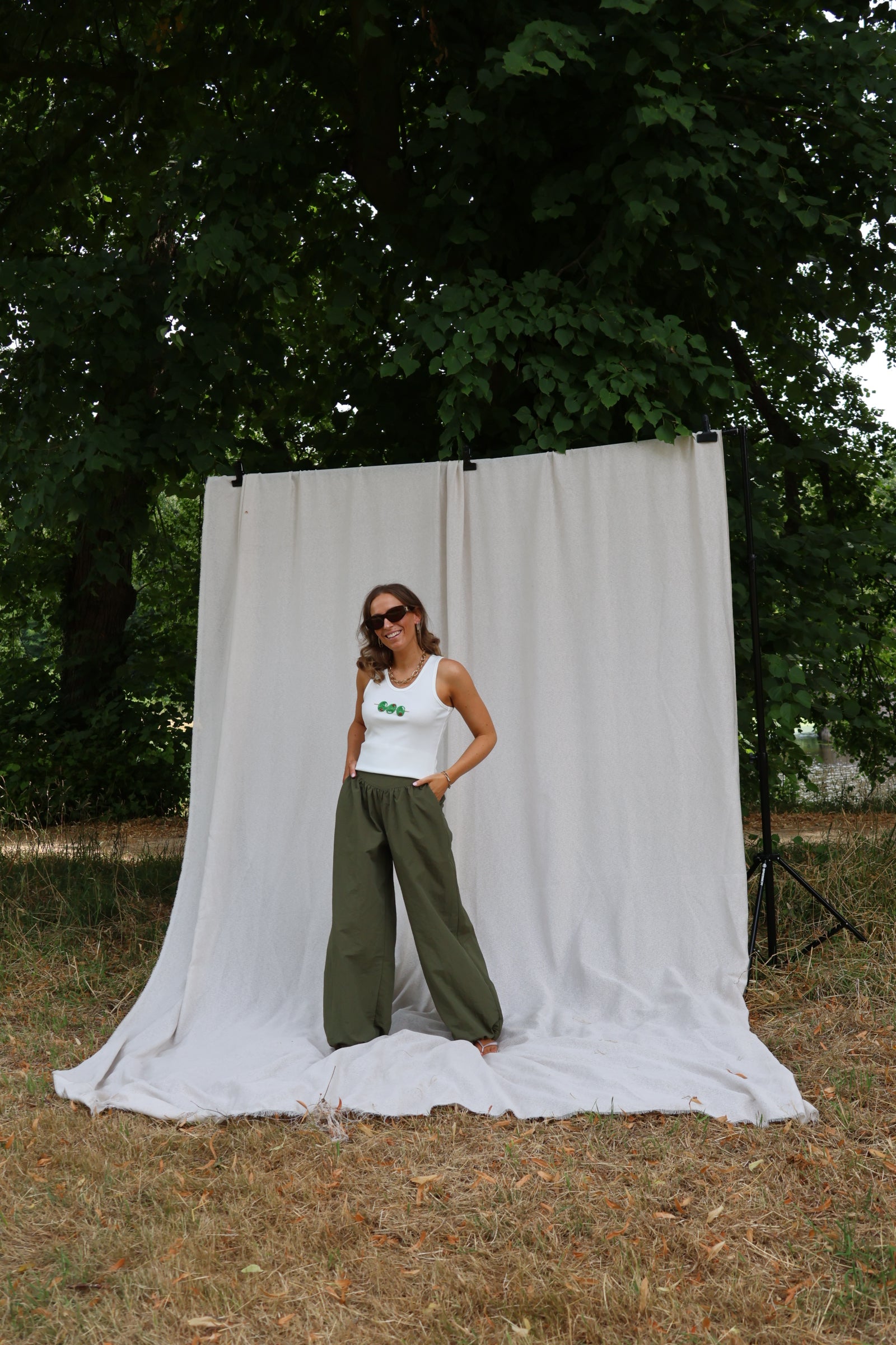 Dona parachute pantalon