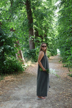 Helena maxi halterjurk kaki