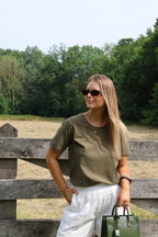 Belle T-shirt kaki
