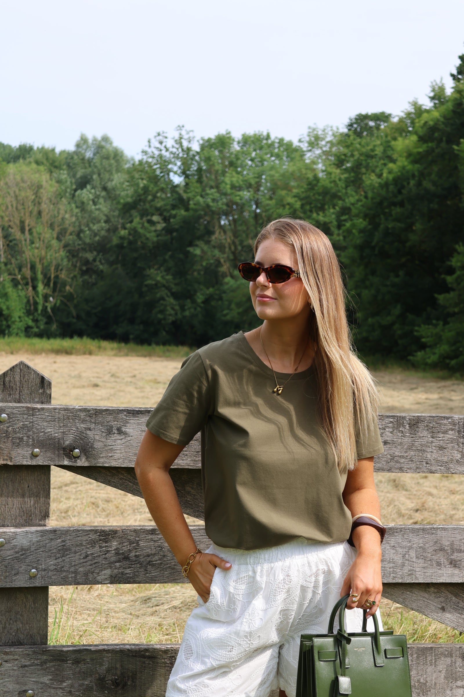 Belle T-shirt kaki