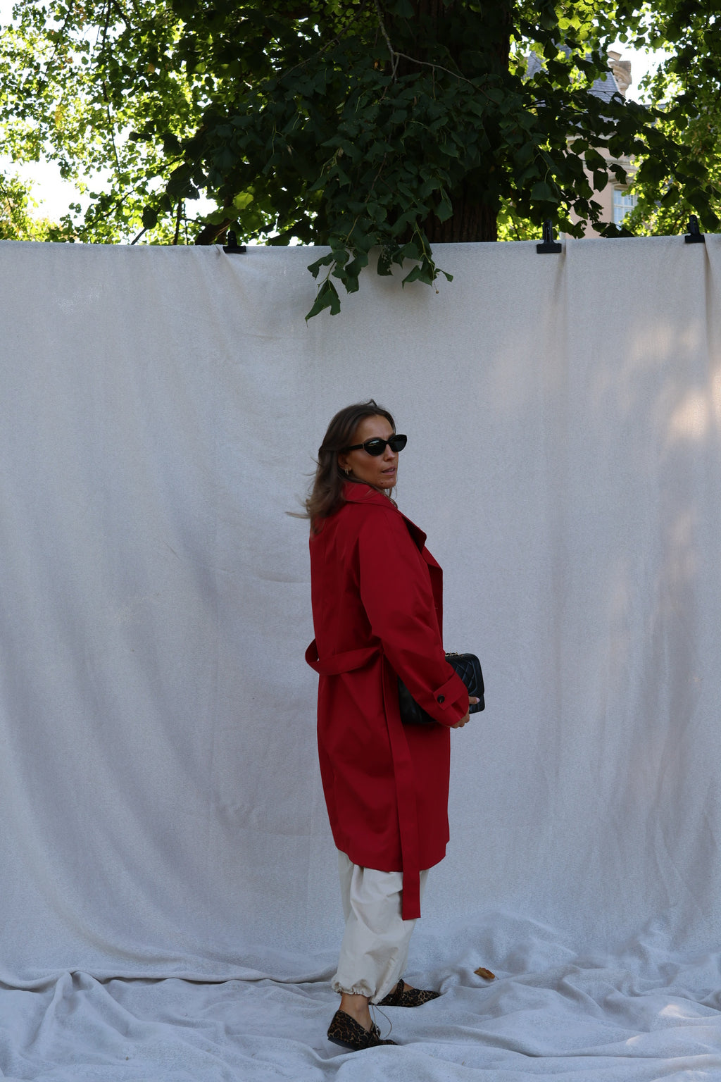 Chiara trenchcoat rood