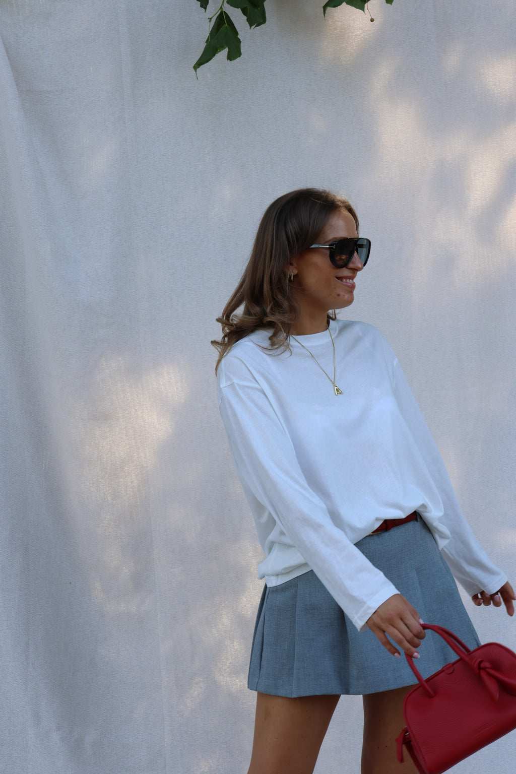 Aster longsleeve wit