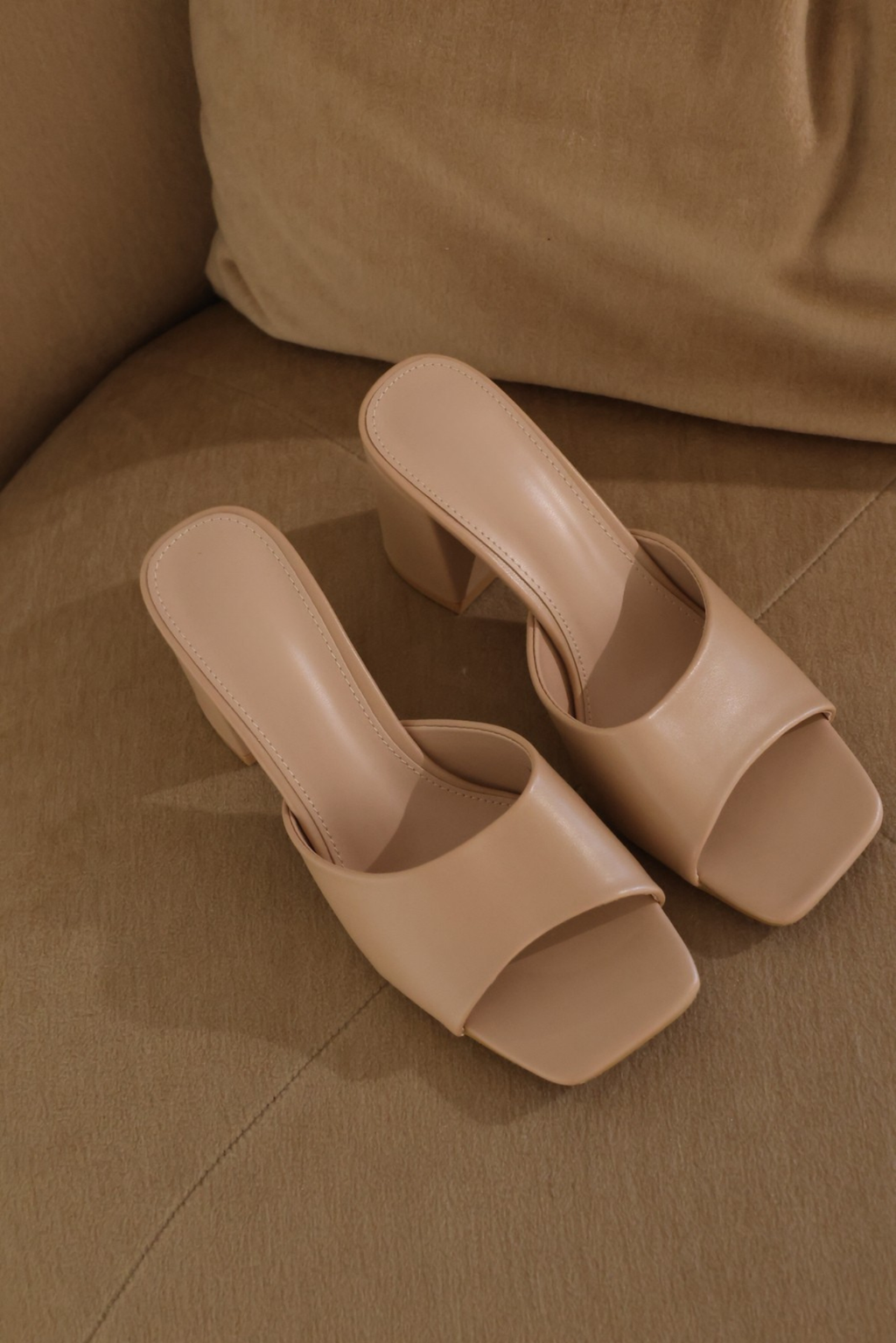 Alexa beige sandaal blokhak